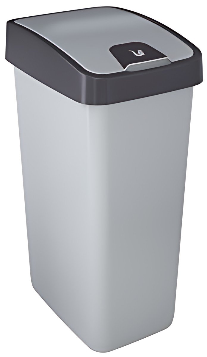 keeeper Poubelle "magne", 45 litres, argent / anthracite