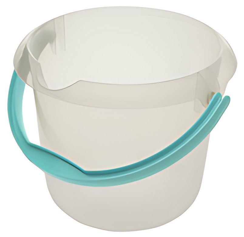 keeeper Seau de nettoyage "mika", rond, 5 L, transparent