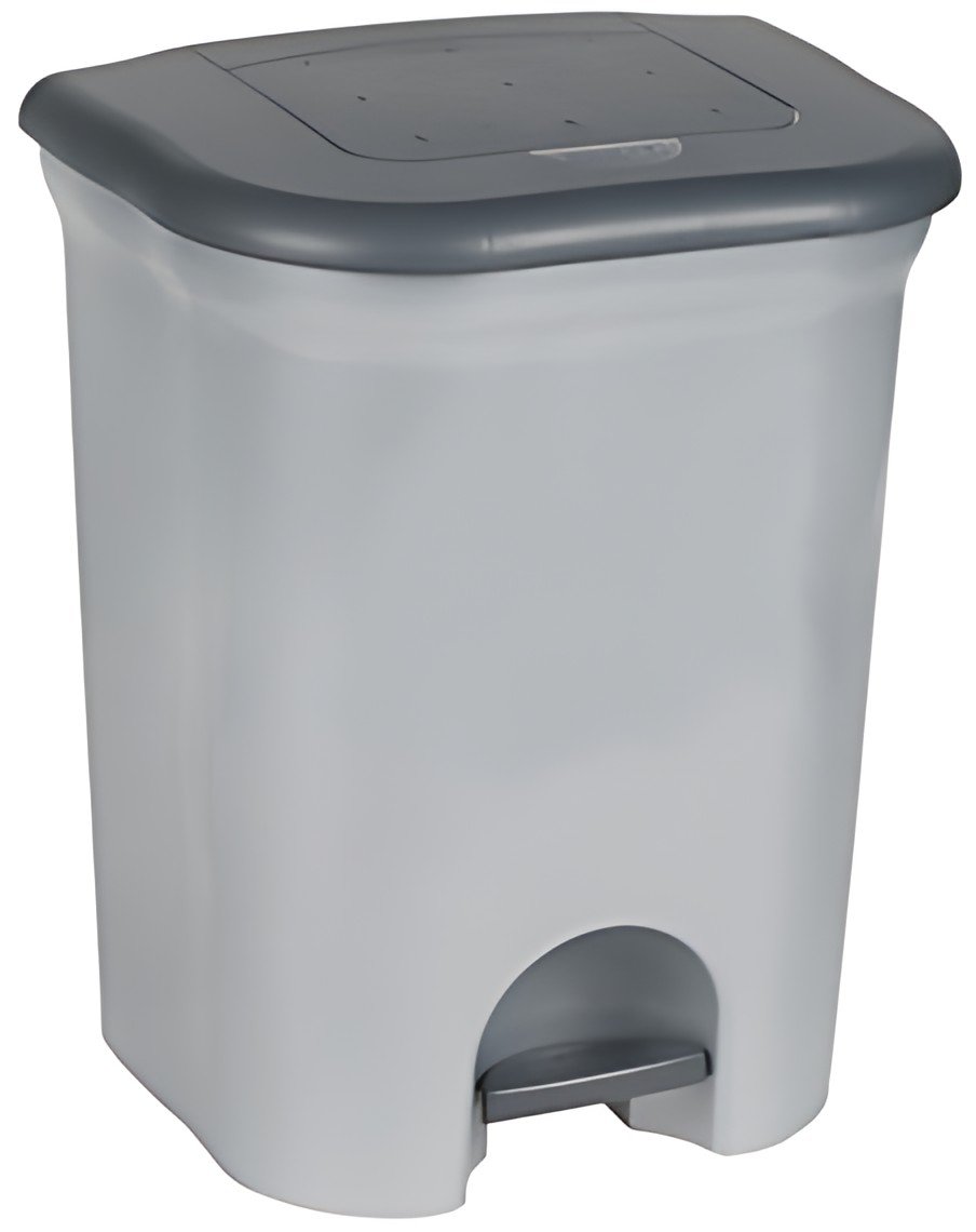keeeper Poubelle à pédale "torge", 2x 11 litre, argent