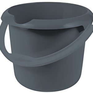 keeeper Seau "mika eco", rond, 5 litres, gris
