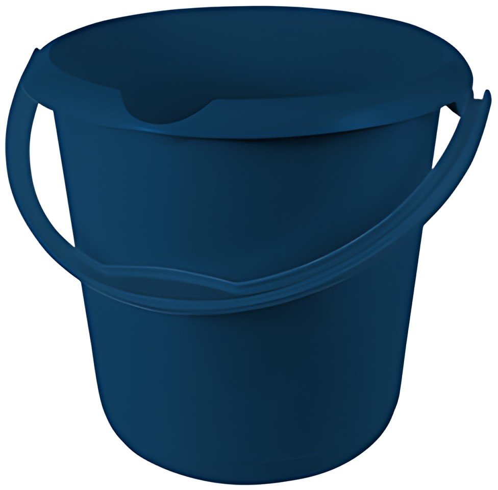 keeeper Seau "mika eco", rond, 10 litres, bleu