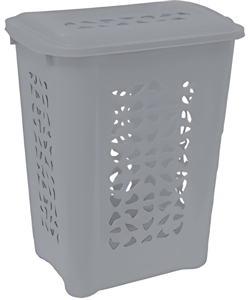 keeeper Panier à linge "per" avec couvercle, 60 L, nordic-