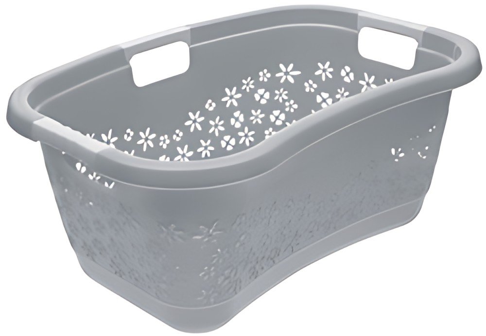 keeeper Corbeille à linge "lasse", ergonomique, nordic-grey