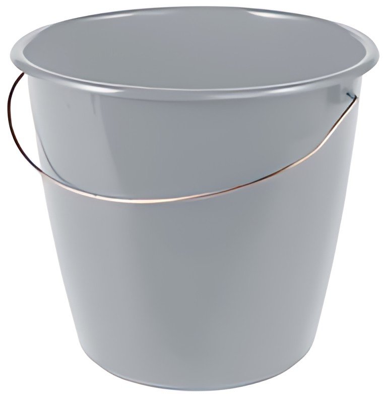 keeeper Seau de ménage "erik", rond, 5 litres, nordic-grey