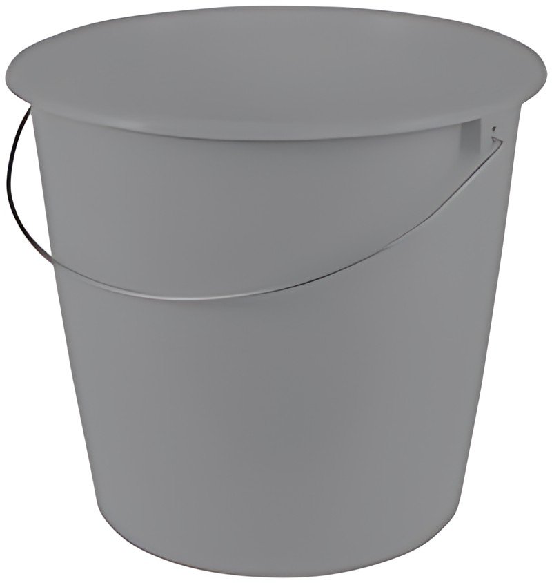keeeper Seau de ménage "erik", rond, 10 litres, nordic-grey