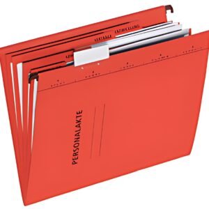 Dossier personnel PAGNA, en carton, 5 volets, rouge