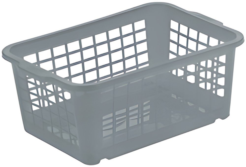 keeeper Corbeille de rangement "fred", gris transparent