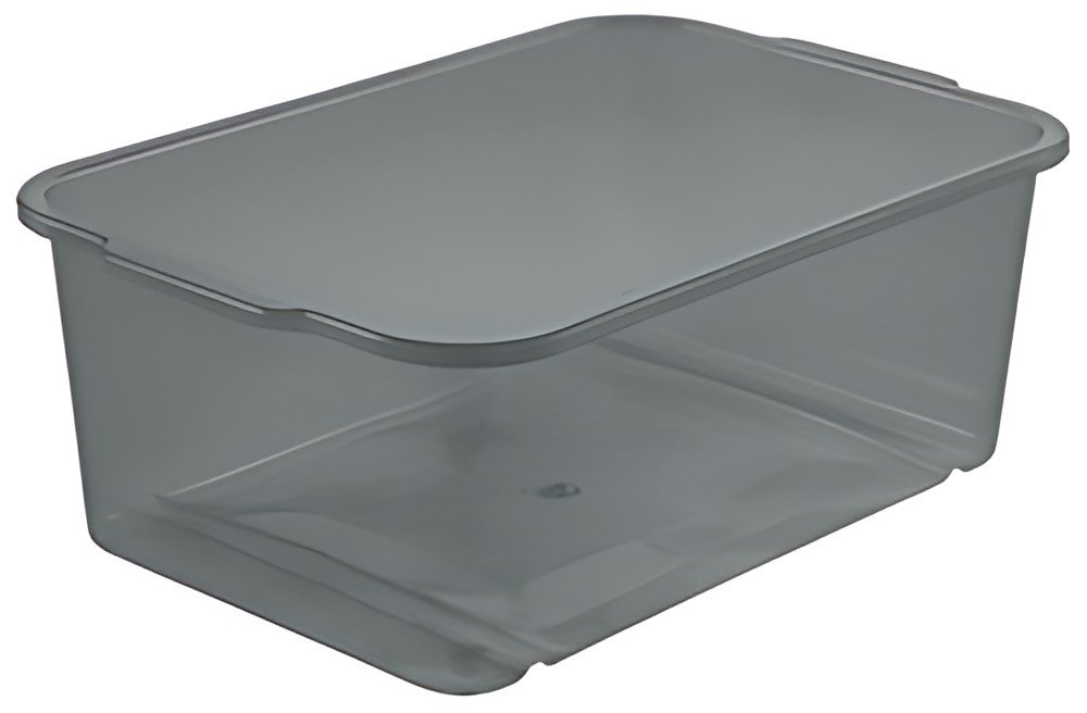 keeeper Bac de rangement "wilma", gris transparent