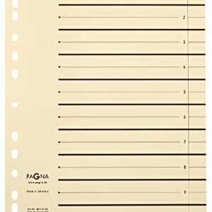 herlitz Intercalaires, A4, carton kraft, beige
