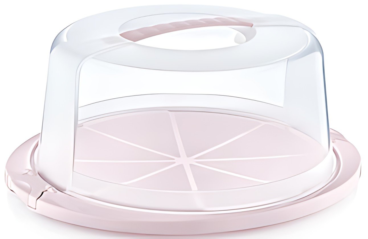 keeeper Cloche à gâteau "ricardo", rond, nordic-pink
