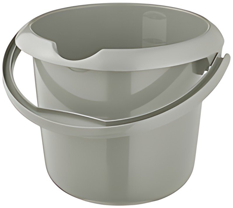 keeeper Seau "mika eco", rond, 5 litres, stone grey