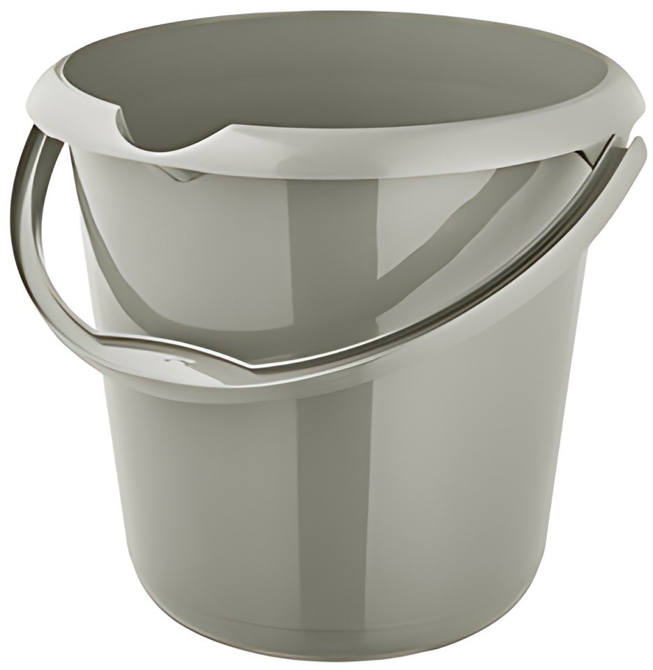 keeeper Seau "mika eco", rond, 10 litres, stone grey