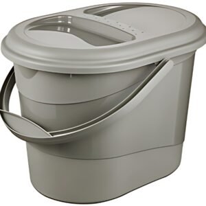 keeeper Seau à déchets bio "elsa eco", 13 litres, stone grey