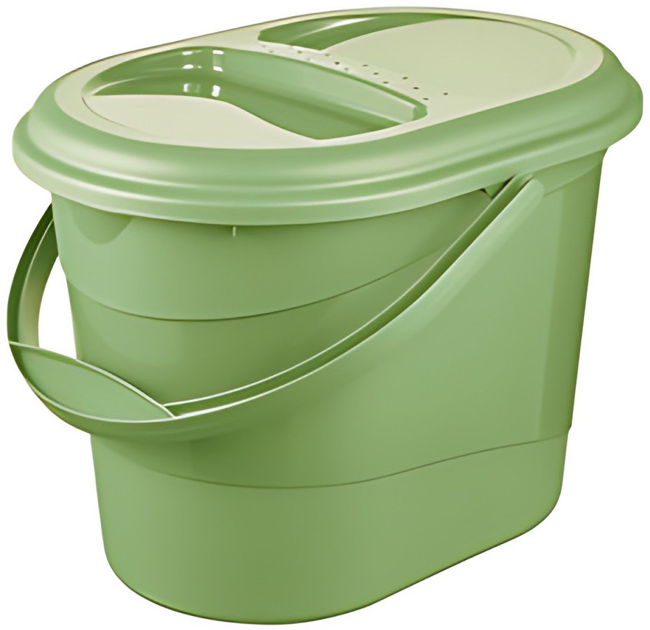 keeeper Seau à déchets bio "elsa eco" 13 litres, grass green