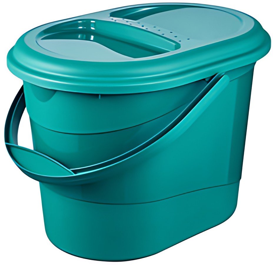 keeeper Seau à déchets bio "elsa eco", 13 litres, sky blue