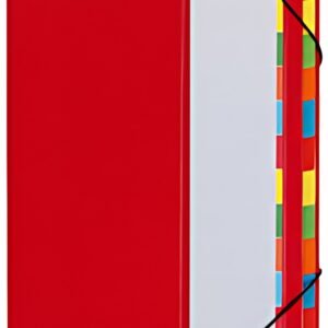 PAGNA trieur DESKORGANIZER Color, 12 poches, rouge