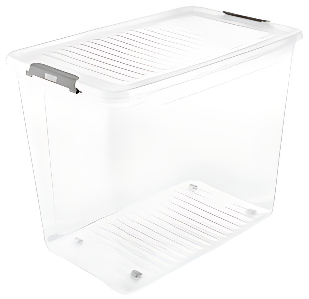 keeeper Boîte de rangement "leo", 74 litres, transparent