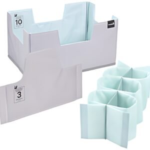 keeeper Set organiseur de courses "nea", XL, gris/bleu d'eau