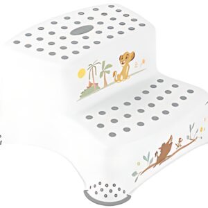 keeeper kids Marchepied "igor lion king", 2 niveaux, blanc