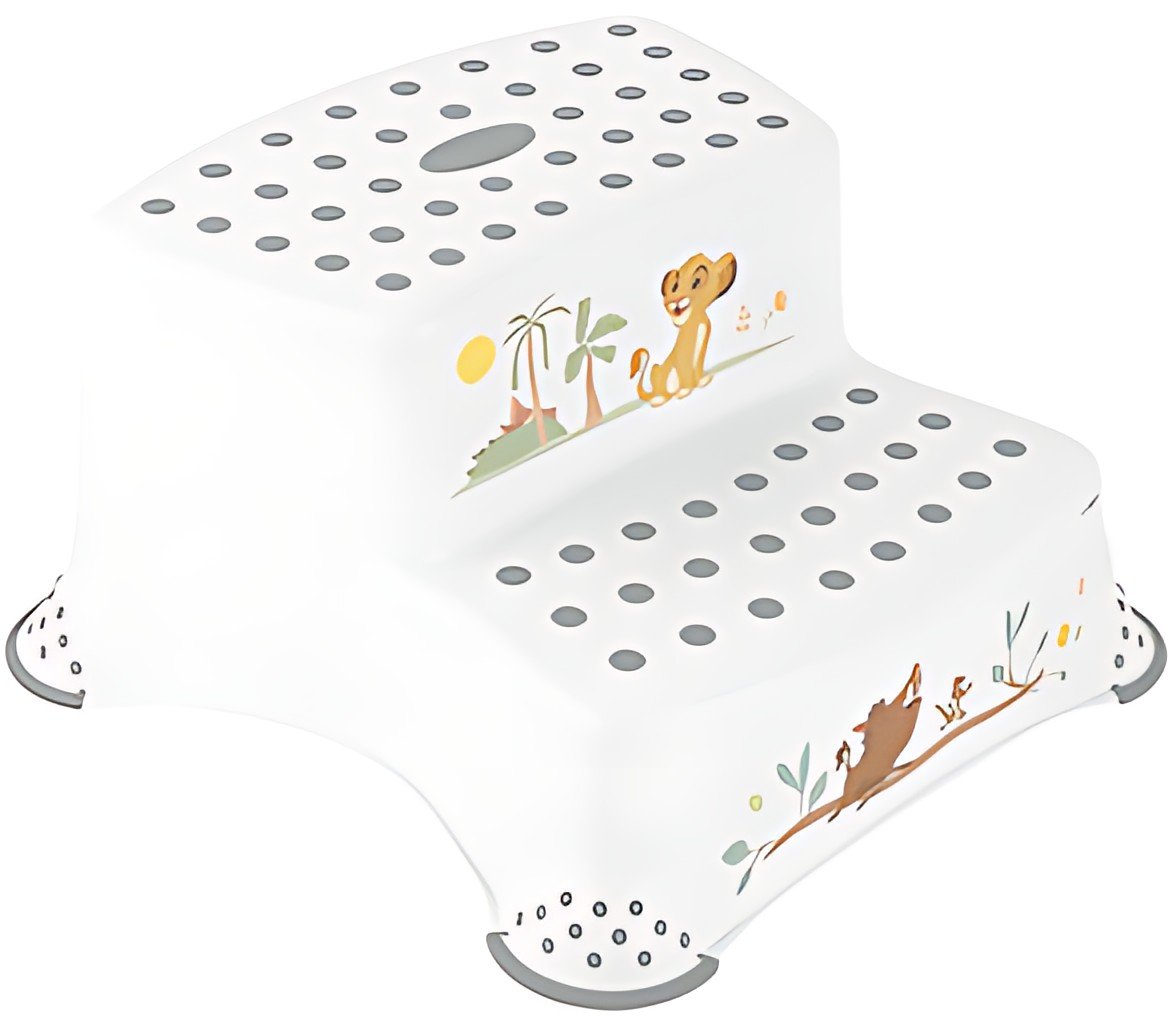keeeper kids Marchepied "igor lion king", 2 niveaux, blanc