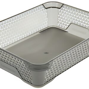 keeeper Corbeille de rangement "mirko", A5, crystal-grey