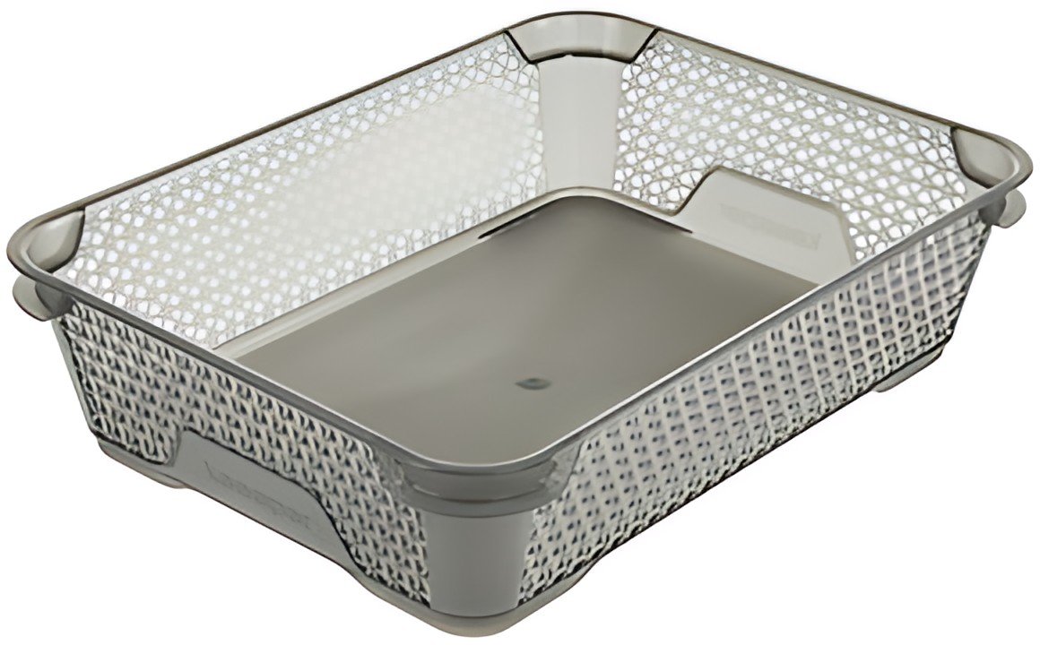 keeeper Corbeille de rangement "mirko", A5, crystal-grey