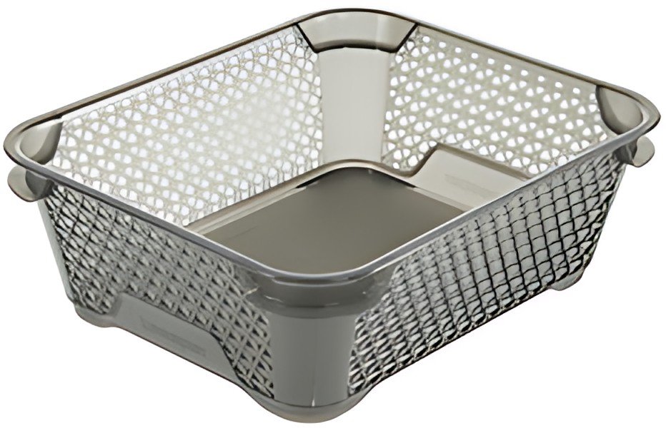 keeeper Corbeille de rangement "mirko", A6, crystal-grey