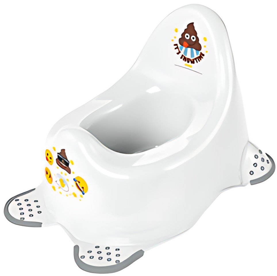 keeeper kids Pot pour bébé "adam emoji showtime", blanc