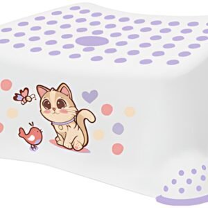 keeeper kids Marchepied "tomek cats", blanc