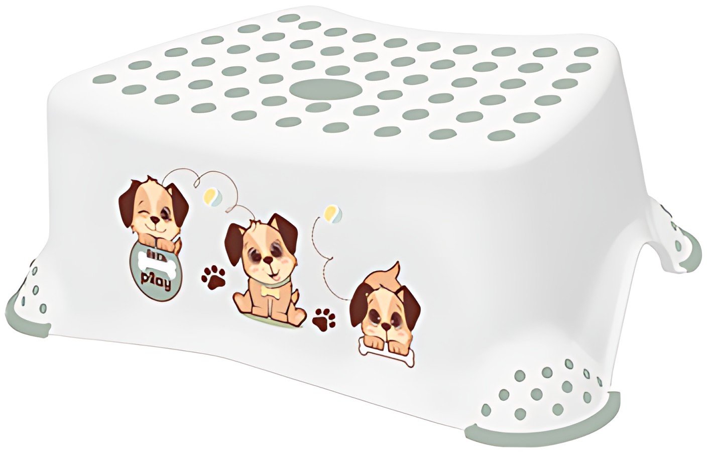 keeeper kids Marchepied "tomek dogs", blanc
