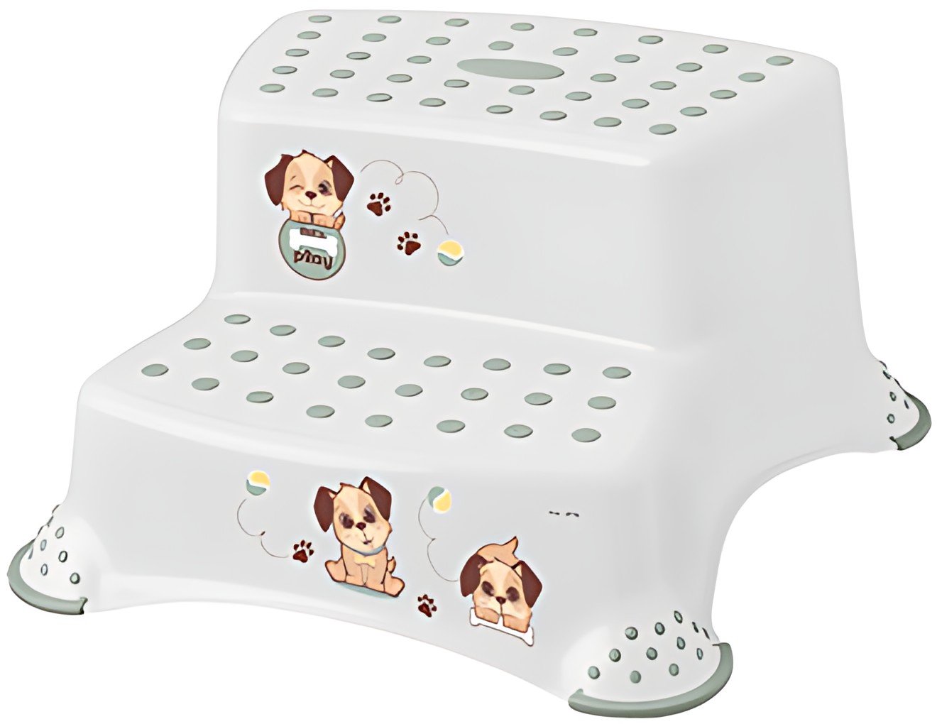 keeeper kids Marchepied "igor dogs", 2 niveaux, blanc