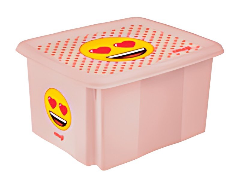 keeeper Boîte de rangement "karolina emoji hearts", 24 L