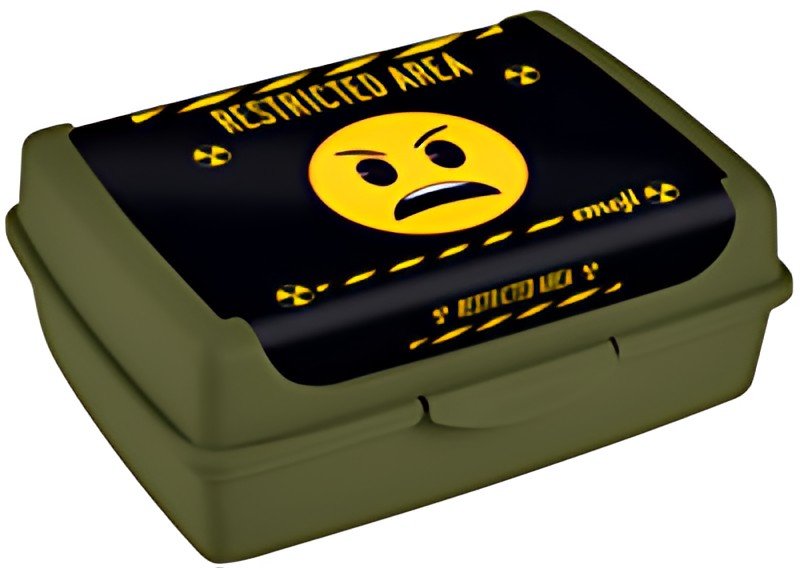 keeeper Boîte à goûter "carla midi emoji danger", olive