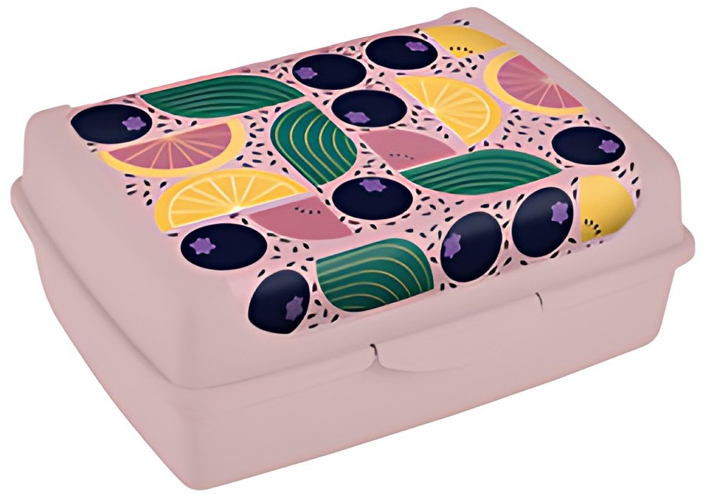 keeeper Boîte à goûter "carla midi fruits", nordic-pink