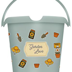 keeeper Seau à motif "ilvie garden", rond, 10 litres