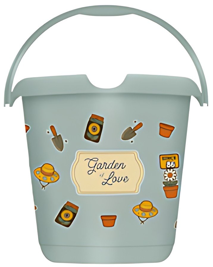 keeeper Seau à motif "ilvie garden", rond, 10 litres