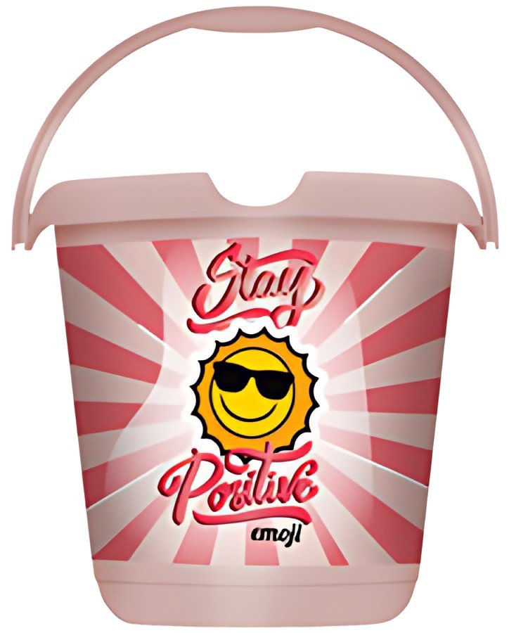 keeeper Seau à motif "ilvie emoji positiv", rond, 10 litres