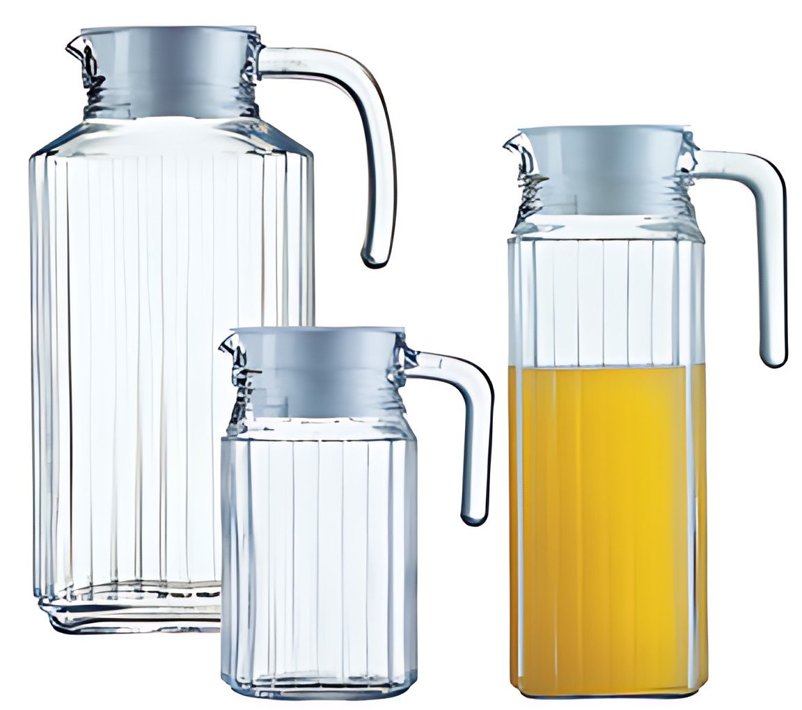 Esmeyer Arcoroc Pichet en verre "Quadro", 1,1 L