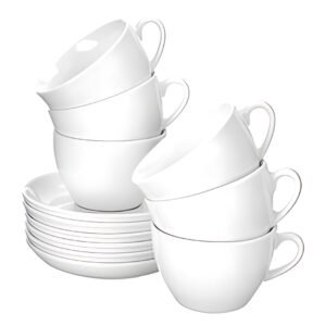 Esmeyer Tasse à cappuccino "Bistro", set de 6, blanc