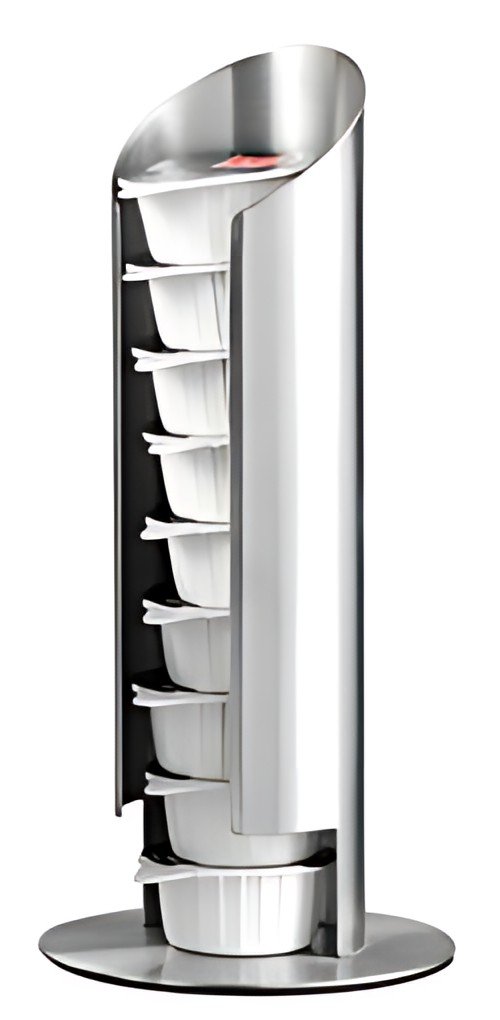 Esmeyer Distributeur de capsules de lait, en acier inox