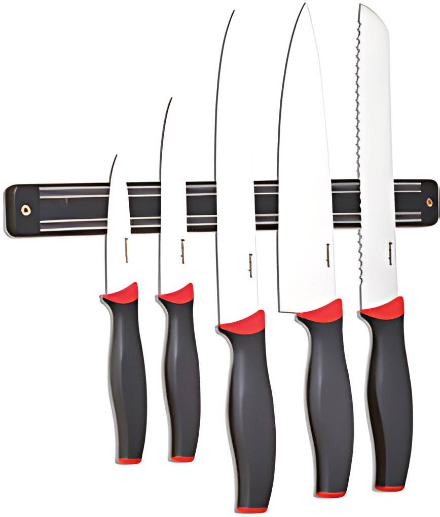 Esmeyer Bloc de couteaux, 5 pièces, avec barre magnétique