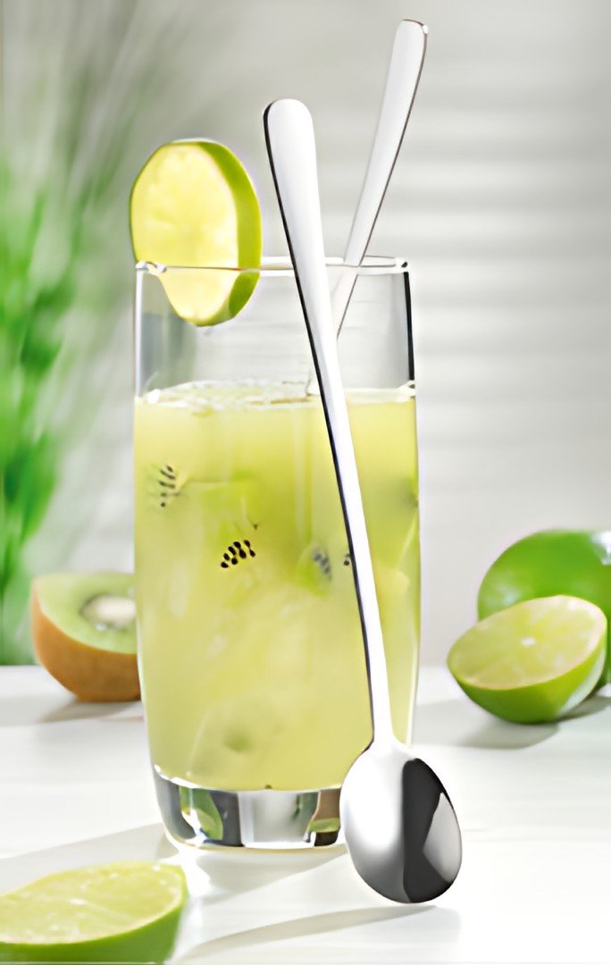 Esmeyer Cuillère à manche long "Sylvia", en acier inoxydable