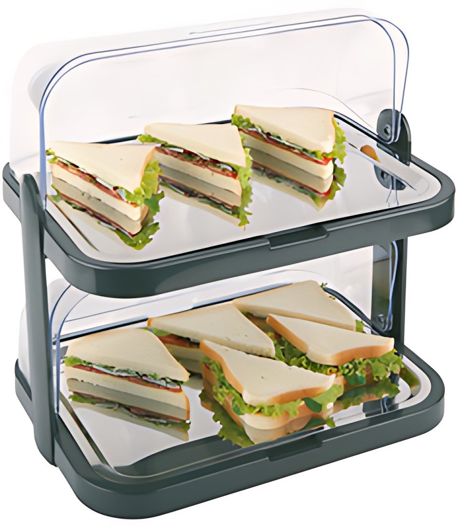 APS Vitrine de buffet DOPPELDECKER, noir