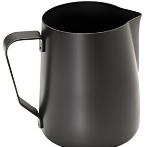 APS Pichet à lait universel, acier inoxydable noir, 0,35 l