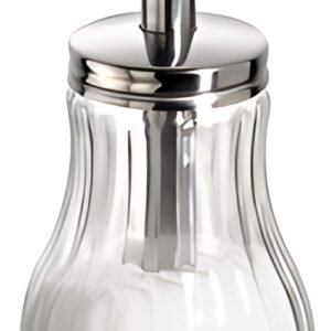 APS Sucrier, avec tube doseur, acier inoxydable/verre