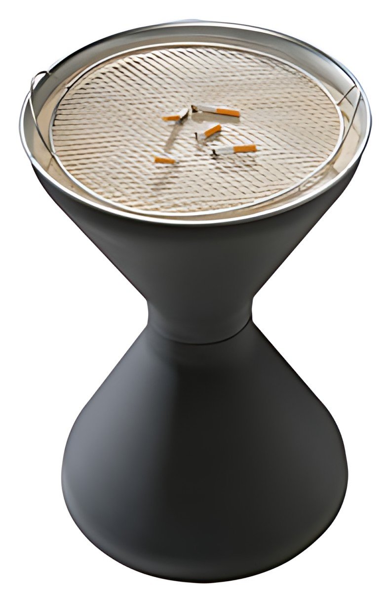 APS Cendrier sur pied DIABOLO, noir mat
