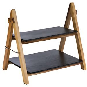 APS Présentoir de buffet, 2 étages, pliable