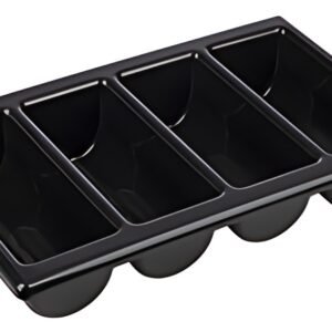 APS Range-couverts GN 1/1, à 4 compartiments, gris