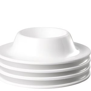 APS Coquetier EGGY, en mélamine, blanc, set de 4
