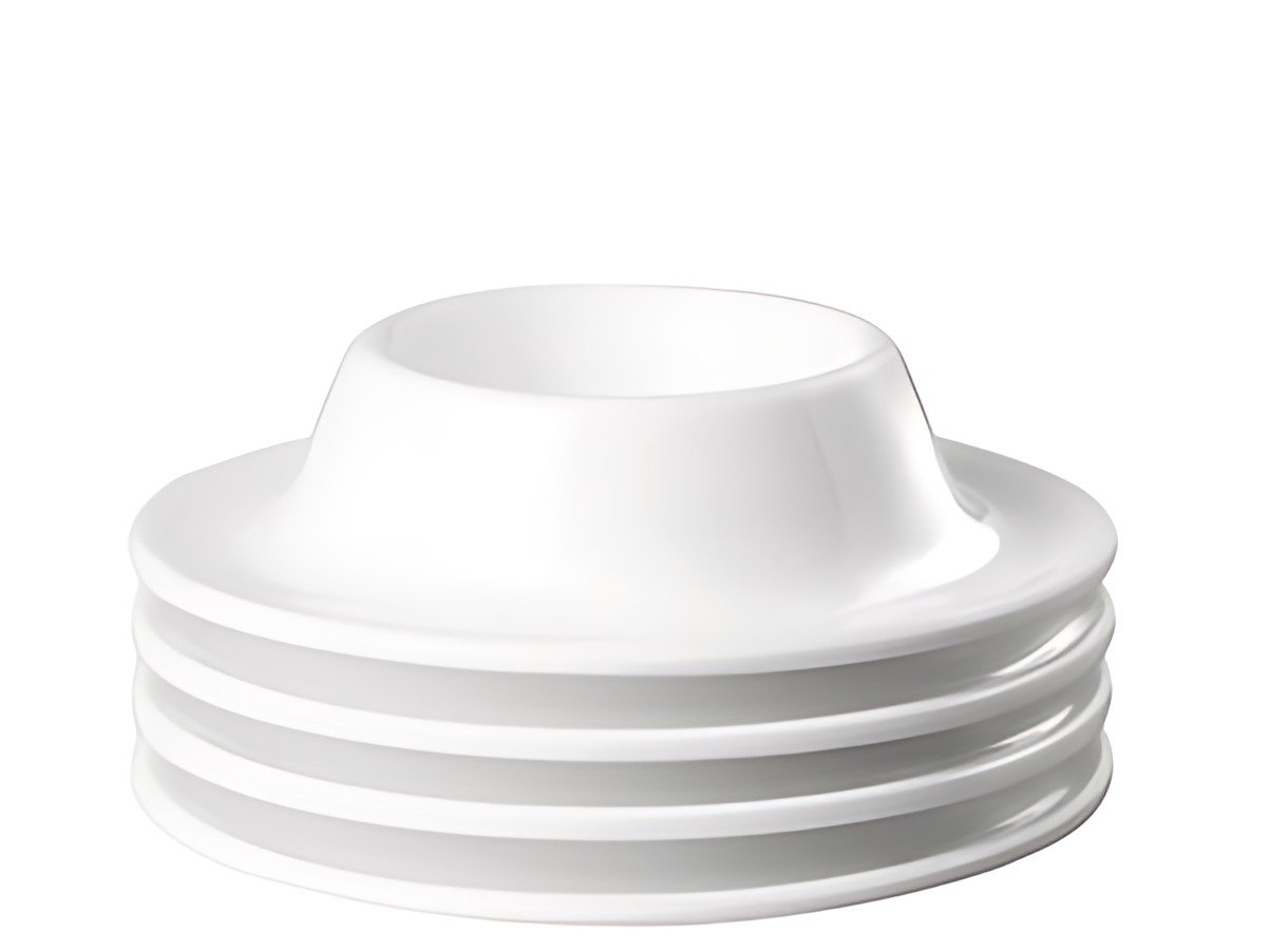 APS Coquetier EGGY, en mélamine, blanc, set de 4